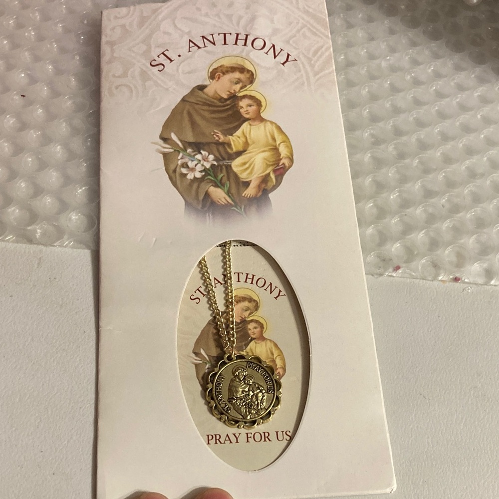 St. Anthony Gold Necklace